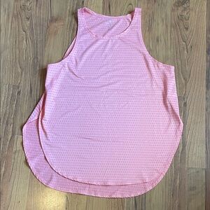 Apana Light Coral Mesh Tank Top